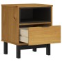 FLAM bedside table solid pine wood 40x35x50 cm by vidaXL, Nightstands - Ref: Foro24-357812, Price: 59,70 €, Discount: %