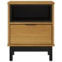 Mesita de noche FLAM madera maciza de pino 40x35x50 cm de vidaXL, Mesitas de noche - Ref: Foro24-357812, Precio: 59,70 €, Des...