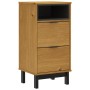 Mesita de noche FLAM madera maciza de pino 40x35x80 cm de vidaXL, Mesitas de noche - Ref: Foro24-357814, Precio: 81,29 €, Des...