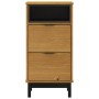 Mesita de noche FLAM madera maciza de pino 40x35x80 cm de vidaXL, Mesitas de noche - Ref: Foro24-357814, Precio: 81,29 €, Des...