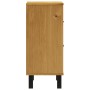 Mesita de noche FLAM madera maciza de pino 40x35x80 cm de vidaXL, Mesitas de noche - Ref: Foro24-357814, Precio: 81,29 €, Des...