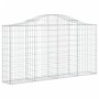 Gabionenkörbe 4 Stück Bogenform Eisen 200x30x100/120 cm von vidaXL, Töpfe und Pflanzgefäße - Ref: Foro24-3145432, Preis: 302,...