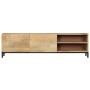 Solid mango wood TV cabinet 145x30x41 cm by vidaXL, TV Furniture - Ref: Foro24-247944, Price: 297,87 €, Discount: %