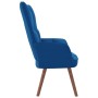 Sillón de relax de terciopelo azul de vidaXL, Sillones - Ref: Foro24-328061, Precio: 99,26 €, Descuento: %