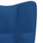 Entspannungssessel mit blauem Samthocker von vidaXL, Sessel - Ref: Foro24-328072, Preis: 117,42 €, Rabatt: %