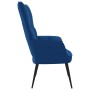 Sillón de relax de terciopelo azul de vidaXL, Sillones - Ref: Foro24-328083, Precio: 114,25 €, Descuento: %