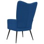 Blue velvet recliner by vidaXL, Armchairs - Ref: Foro24-328083, Price: 114,25 €, Discount: %