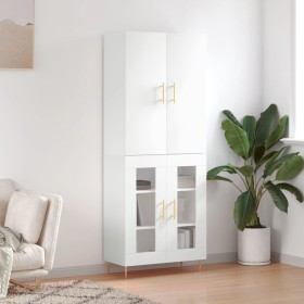 High glossy white plywood sideboard 69.5x34x180 cm by vidaXL, Sideboards - Ref: Foro24-3195725, Price: 162,99 €, Discount: %