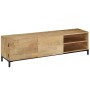 Solid mango wood TV cabinet 145x30x41 cm by vidaXL, TV Furniture - Ref: Foro24-247944, Price: 297,87 €, Discount: %