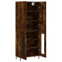 Tall smoked oak plywood sideboard 69.5x34x180 cm by vidaXL, Sideboards - Ref: Foro24-3195752, Price: 163,17 €, Discount: %