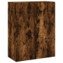 Tall smoked oak plywood sideboard 69.5x34x180 cm by vidaXL, Sideboards - Ref: Foro24-3195752, Price: 163,17 €, Discount: %