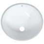 Lavabo de baño ovalado cerámica blanco 38,5x33,5x19 cm de vidaXL, Lavabos - Ref: Foro24-153716, Precio: 49,57 €, Descuento: %