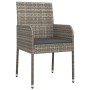 Garden chairs with cushions 2 units gray synthetic rattan by vidaXL, Garden chairs - Ref: Foro24-319886, Price: 86,38 €, Disc...