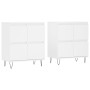 Aparadores 2 uds madera contrachapada blanco de vidaXL, Aparadores - Ref: Foro24-3190173, Precio: 131,22 €, Descuento: %