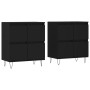 Display cabinets 2 units plywood black by vidaXL, Sideboards - Ref: Foro24-3190174, Price: 131,22 €, Discount: %