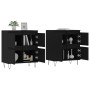 2 Stück Sideboards aus schwarzem Sperrholz von vidaXL, Sideboards - Ref: Foro24-3190174, Preis: 131,22 €, Rabatt: %