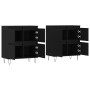 Display cabinets 2 units plywood black by vidaXL, Sideboards - Ref: Foro24-3190174, Price: 131,22 €, Discount: %