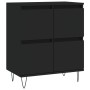 Display cabinets 2 units plywood black by vidaXL, Sideboards - Ref: Foro24-3190174, Price: 131,22 €, Discount: %