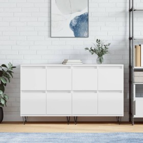 Sideboards 2 units glossy white plywood by vidaXL, Sideboards - Ref: Foro24-3190175, Price: 138,99 €, Discount: %