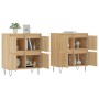 Aparadores 2 uds madera contrachapada color roble sonoma de vidaXL, Aparadores - Ref: Foro24-3190176, Precio: 132,65 €, Descu...