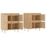 Aparadores 2 uds madera contrachapada color roble sonoma de vidaXL, Aparadores - Ref: Foro24-3190176, Precio: 132,65 €, Descu...