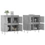 Aparadores 2 uds madera contrachapada gris hormigón de vidaXL, Aparadores - Ref: Foro24-3190177, Precio: 126,99 €, Descuento: %