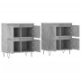 Aparadores 2 uds madera contrachapada gris hormigón de vidaXL, Aparadores - Ref: Foro24-3190177, Precio: 126,99 €, Descuento: %