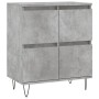 Aparadores 2 uds madera contrachapada gris hormigón de vidaXL, Aparadores - Ref: Foro24-3190177, Precio: 126,99 €, Descuento: %