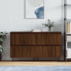 Sideboards 2 pcs oak brown plywood by vidaXL, Sideboards - Ref: Foro24-3190180, Price: 130,99 €, Discount: %