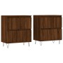 Aparadores 2 uds madera contrachapada marrón roble de vidaXL, Aparadores - Ref: Foro24-3190180, Precio: 131,04 €, Descuento: %