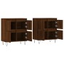 Aparadores 2 uds madera contrachapada marrón roble de vidaXL, Aparadores - Ref: Foro24-3190180, Precio: 131,04 €, Descuento: %