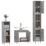 Set de muebles baño 3 pzas madera contrachapada gris hormigón de vidaXL, Muebles de baño - Ref: Foro24-3187785, Precio: 179,8...