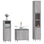 Sonoma gray plywood 3-piece bathroom furniture set by vidaXL, Bathroom furniture - Ref: Foro24-3187787, Price: 172,84 €, Disc...