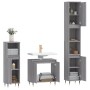 Sonoma gray plywood 3-piece bathroom furniture set by vidaXL, Bathroom furniture - Ref: Foro24-3187787, Price: 172,84 €, Disc...