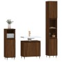 Set de muebles de baño 3 pzas madera contrachapada roble marrón de vidaXL, Muebles de baño - Ref: Foro24-3187788, Precio: 174...