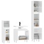 Set de muebles baño 3 pzas madera contrachapada blanco brillo de vidaXL, Muebles de baño - Ref: Foro24-3187791, Precio: 190,7...