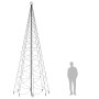 Christmas tree with metal pole 1400 warm white LEDs 5 m by vidaXL, Christmas trees - Ref: Foro24-328632, Price: 151,89 €, Dis...