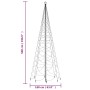 Christmas tree with metal pole 1400 warm white LEDs 5 m by vidaXL, Christmas trees - Ref: Foro24-328632, Price: 151,89 €, Dis...