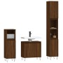 Set de muebles de baño 3 pzas madera contrachapada roble marrón de vidaXL, Muebles de baño - Ref: Foro24-3187796, Precio: 169...