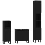 Black plywood 3-piece bathroom furniture set by vidaXL, Bathroom furniture - Ref: Foro24-3187798, Price: 206,60 €, Discount: %