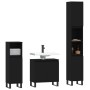 Set de muebles de baño 3 piezas madera contrachapada negro de vidaXL, Muebles de baño - Ref: Foro24-3187798, Precio: 201,25 €...