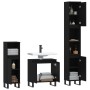 Set de muebles de baño 3 piezas madera contrachapada negro de vidaXL, Muebles de baño - Ref: Foro24-3187798, Precio: 201,25 €...