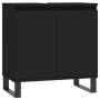 Set de muebles de baño 3 piezas madera contrachapada negro de vidaXL, Muebles de baño - Ref: Foro24-3187798, Precio: 201,25 €...