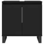 Black plywood 3-piece bathroom furniture set by vidaXL, Bathroom furniture - Ref: Foro24-3187798, Price: 211,29 €, Discount: %