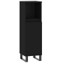 Black plywood 3-piece bathroom furniture set by vidaXL, Bathroom furniture - Ref: Foro24-3187798, Price: 206,60 €, Discount: %