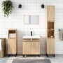 3-piece bathroom furniture set made of oak veneer plywood. by vidaXL, Bathroom furniture - Ref: Foro24-3187800, Price: 213,09...