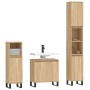 3-teiliges Badmöbel-Set Sonoma Eiche Sperrholz von vidaXL, Badezimmermöbel - Ref: Foro24-3187800, Preis: 213,09 €, Rabatt: %