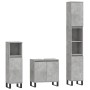 Concrete gray plywood 3-piece bathroom furniture set by vidaXL, Bathroom furniture - Ref: Foro24-3187801, Price: 178,08 €, Di...