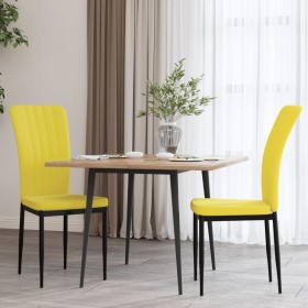 Sillas de comedor 2 uds terciopelo amarillo mostaza de vidaXL, Sillas de comedor - Ref: Foro24-326100, Precio: 88,80 €, Descu...