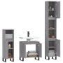 Sonoma gray plywood 3-piece bathroom furniture set by vidaXL, Bathroom furniture - Ref: Foro24-3187803, Price: 179,21 €, Disc...